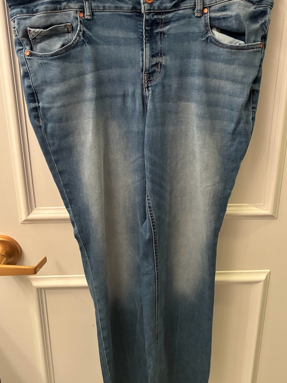 Maurices Faded Medium Blue Slim Bootcut Jeans